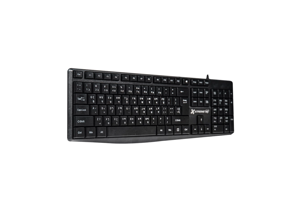 Xtreme KB600S Wired Black Keyboard with Bangla