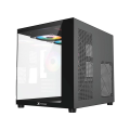 Xtreme M72B Mid Tower M-ATX Black Gaming Desktop Casing With 3 ARGB Fan