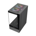 Xtreme M95B Mini Tower M-ATX Black Gaming Desktop Casing With 3 ARGB Fan
