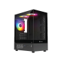 Xtreme M95B Mini Tower M-ATX Black Gaming Desktop Casing With 3 ARGB Fan