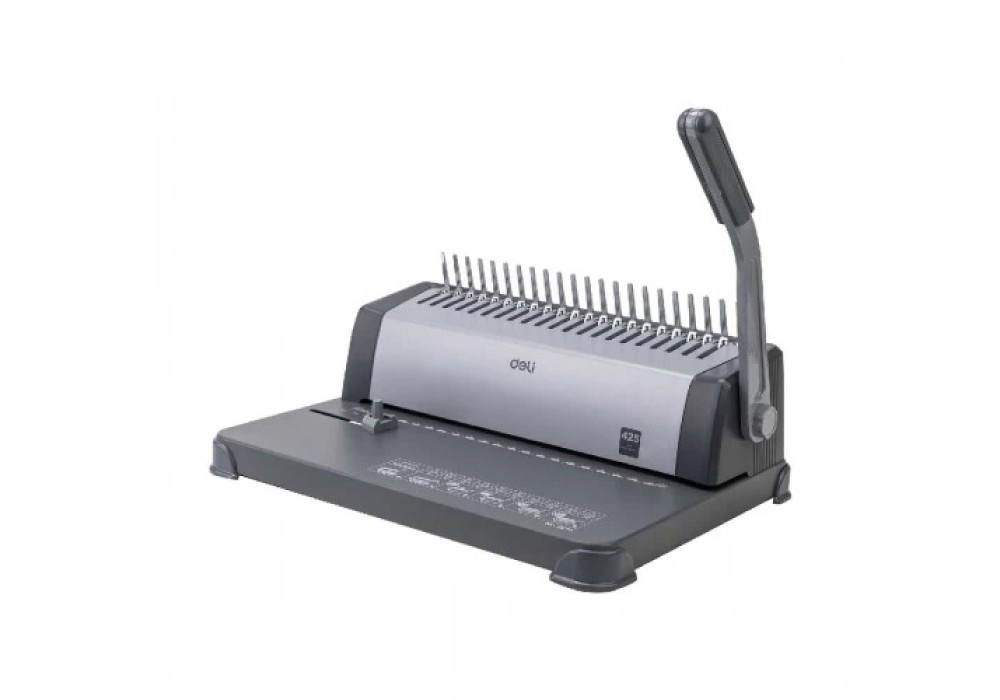 Deli E3872 425 Sheets 21-HOLE Steel Spiral Binding Machine Price in ...