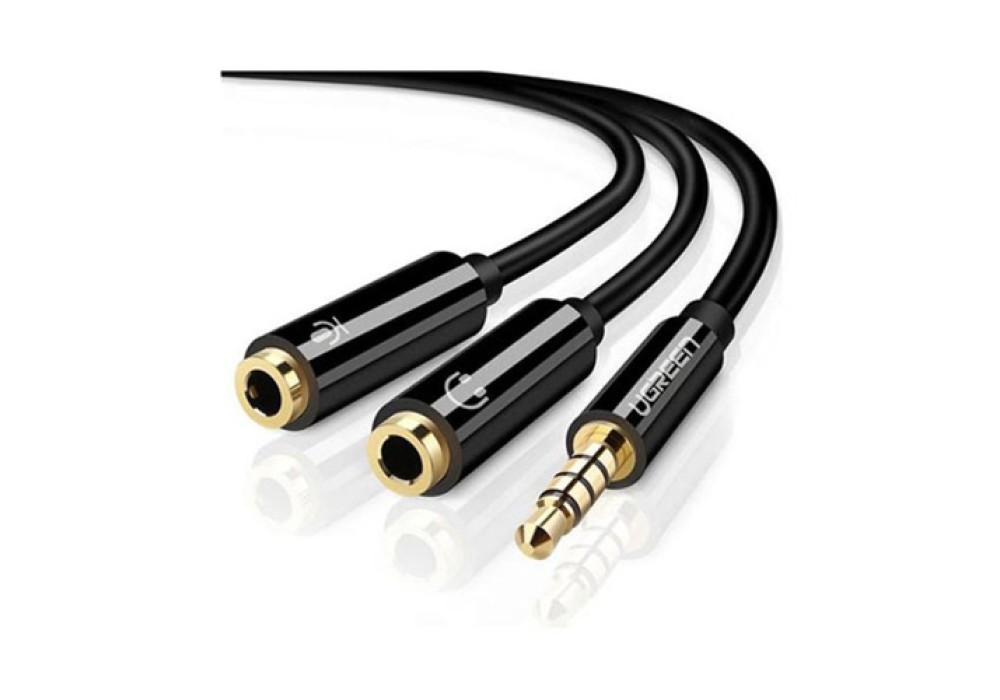 UGREEN AV141 3.5mm Male To Dual 3.5mm Female Headset Splitter (30620)
