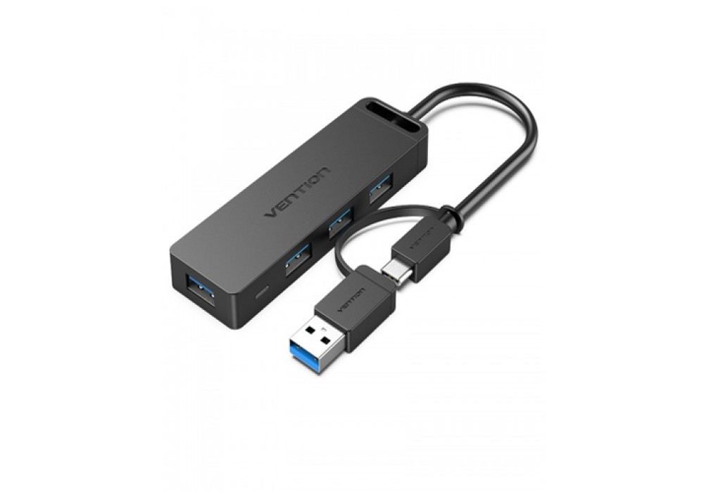 Vention CHTBB USB3.0 & Type-C 2-in-1 Interface to 4-Port USB 3.0 HUB