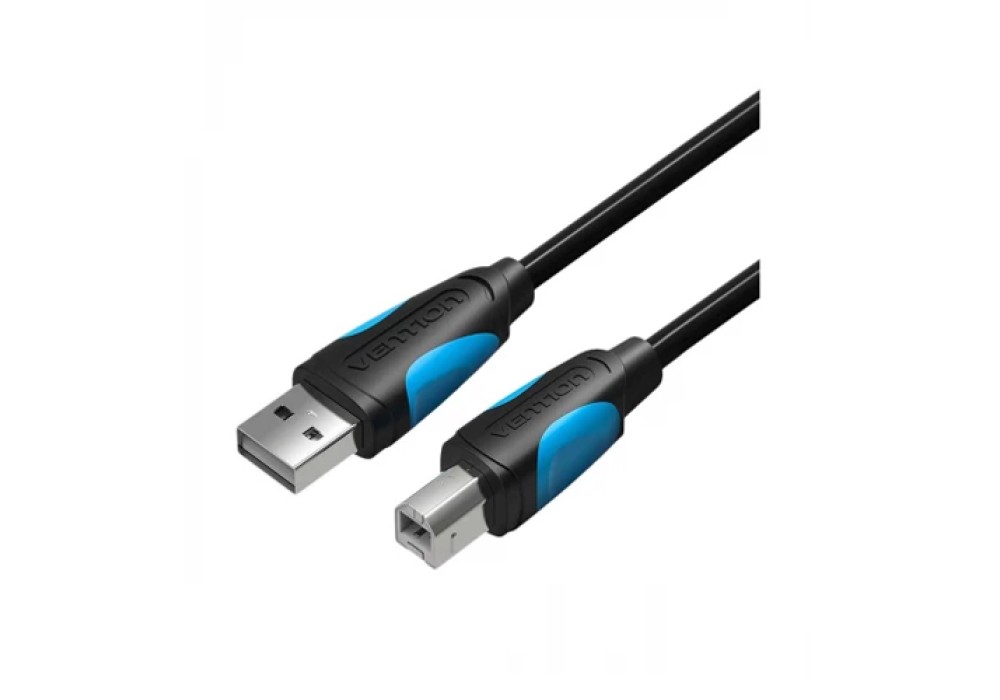Vention USB Type-A Male to Type-B Male 1.5 Meter Black Printer Cable