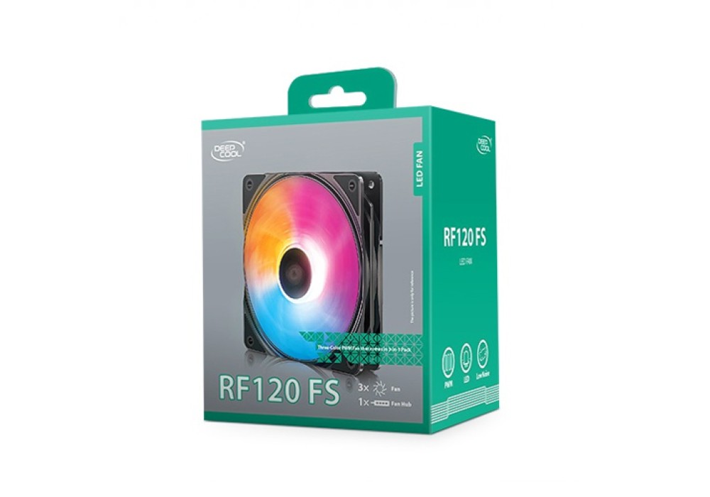 Deepcool RF120 FS 120mm LED Case Fan 3-in-1 Pack