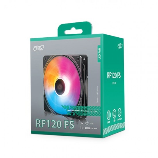Deepcool RF120 FS 120mm LED Case Fan 3-in-1 Pack