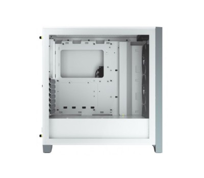 Corsair iCUE 4000X RGB Tempered Glass Mid-Tower ATX Casing (White)