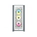 Corsair iCUE 5000X RGB Tempered Glass Mid-Tower ATX PC Smart Case - White