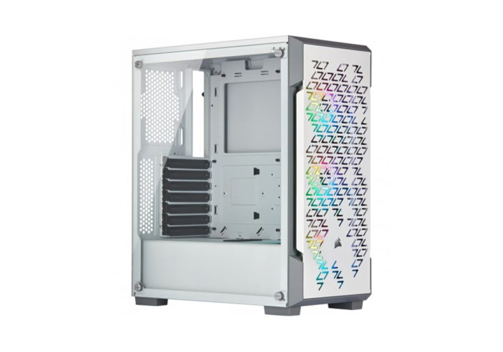 Corsair iCUE 220T RGB Airflow Mid-Tower Smart Casing (White)