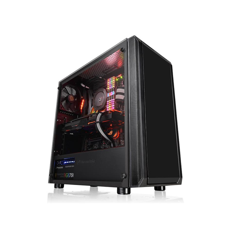Thermaltake Versa J23 TG Mid Tower Black Desktop Casing