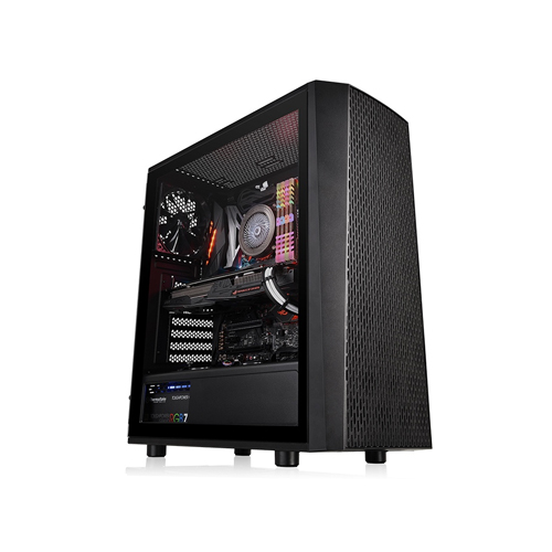 Thermaltake Versa J24 TG Mid Tower Black Desktop Casing 