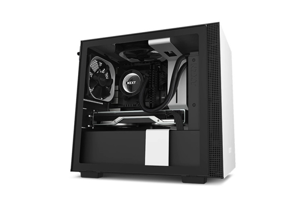 NZXT H210 Mini-ITX Casing with Tempered Glass White/Black