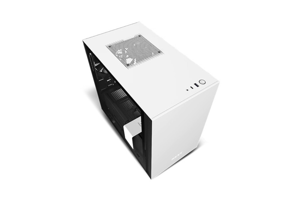 NZXT H210 Mini-ITX Casing with Tempered Glass White/Black