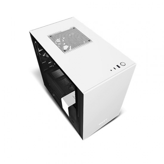 NZXT H210 Mini-ITX Casing with Tempered Glass White/Black