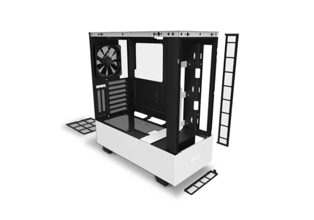 NZXT H510 Elite Compact ATX Mid Tower Matte White Chassis with Smart Device 2