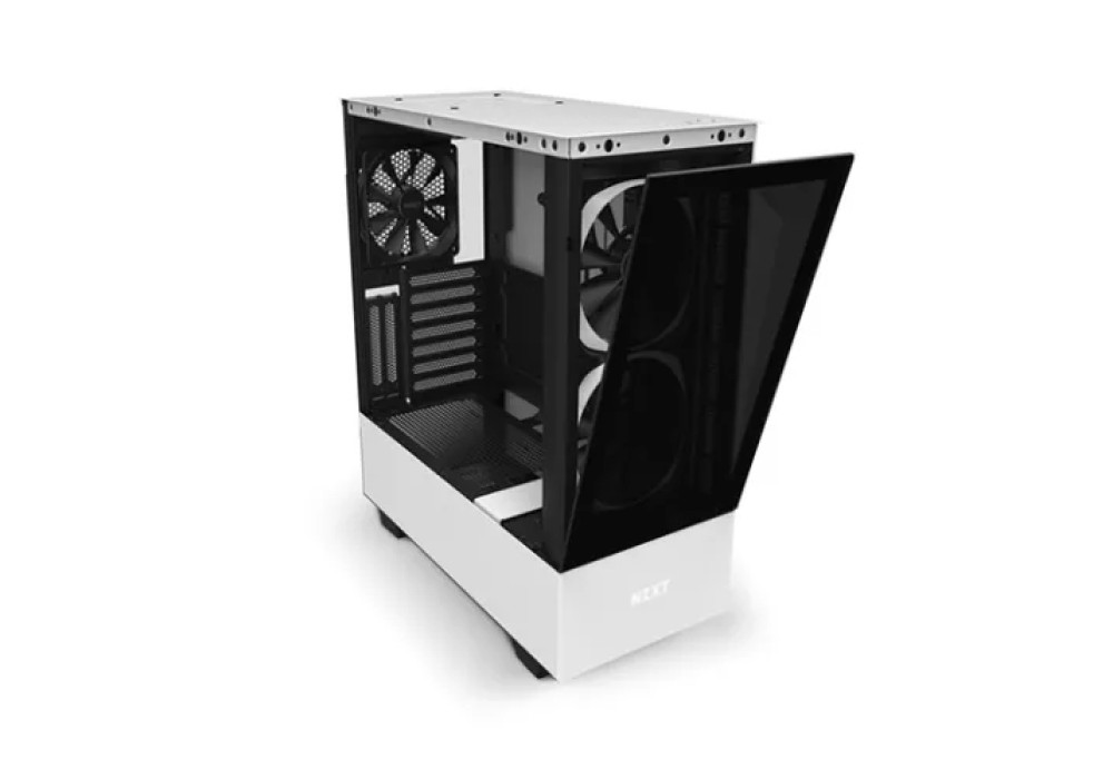NZXT H510 Elite Compact ATX Mid Tower Matte White Chassis with Smart Device 2
