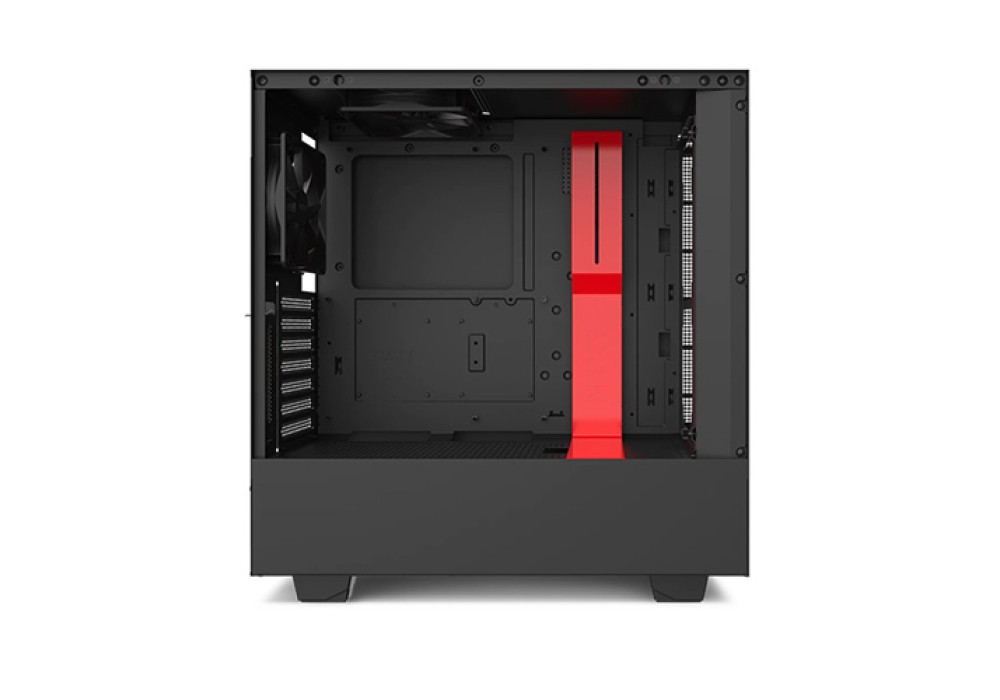 NZXT H510i Compact Mid-Tower Black-Red Casing with Smart Device 2