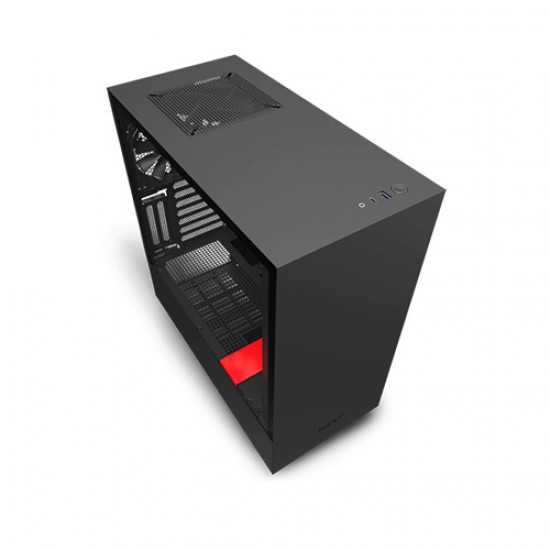 NZXT H510i Compact Mid-Tower Black/Red Casing with Smart Device 2
