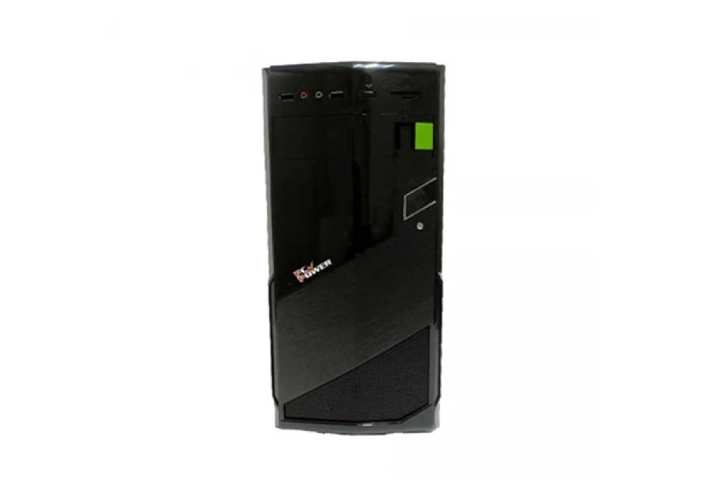 PC Power 180J Mid Tower Black Desktop Casing with Standard PSU