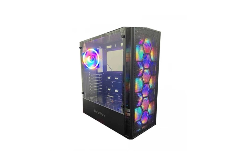 Safeway i1108 Mid Tower Black ATX Gaming Desktop Case