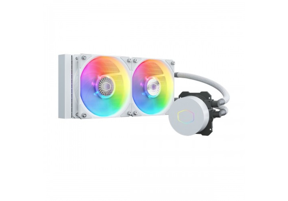 Cooler Master MasterLiquid ML240L V2 ARGB White Edition CPU Liquid Cooler