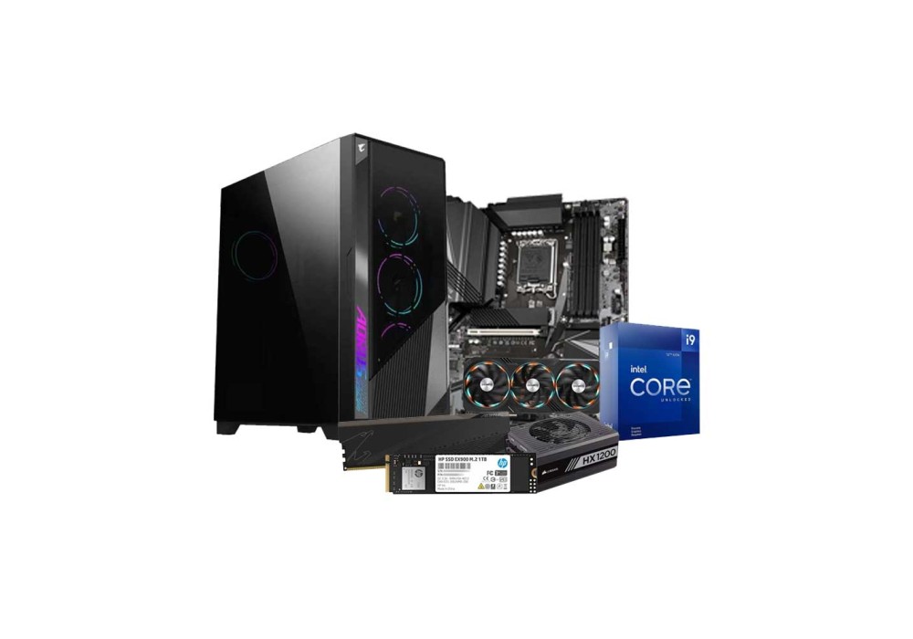 Intel Core i9 12TH GEN 12900K Z690 UD AX DDR5 Aorus 16GB Ram GeForce RTX 4090 GAMING OC Budget Xtreme Build PC