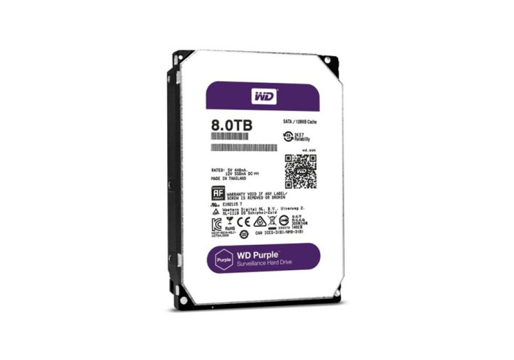 Western Digital 8TB 3.5 Inch PURPLE HDD