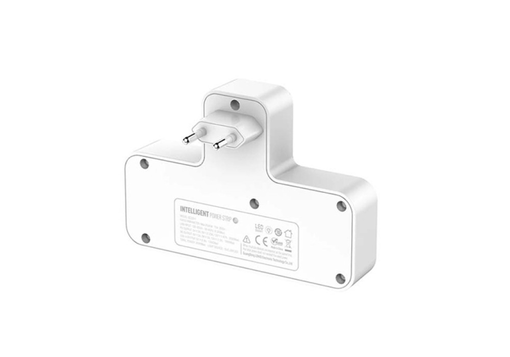 LDNIO Power Strip 2 Port with 2 USB and 1 USB-C PD & QC3.0 EU (SC2311) – White