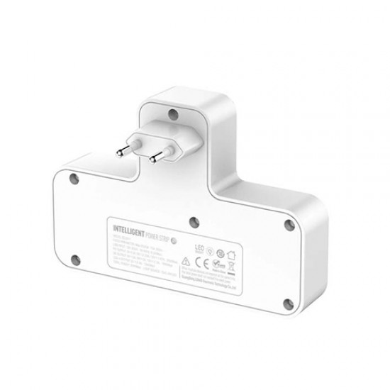 LDNIO Power Strip 2 Port with 2 USB and 1 USB-C PD & QC3.0 EU (SC2311) – White