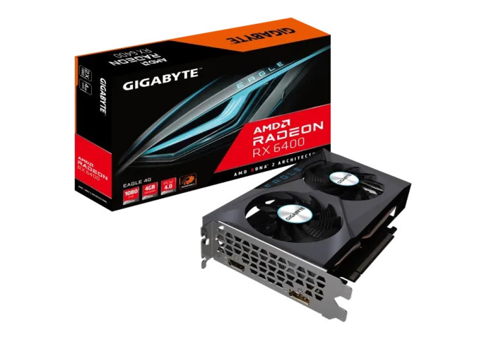 GIGABYTE Radeon RX 6400 EAGLE 4GB GDDR6 Graphics Card