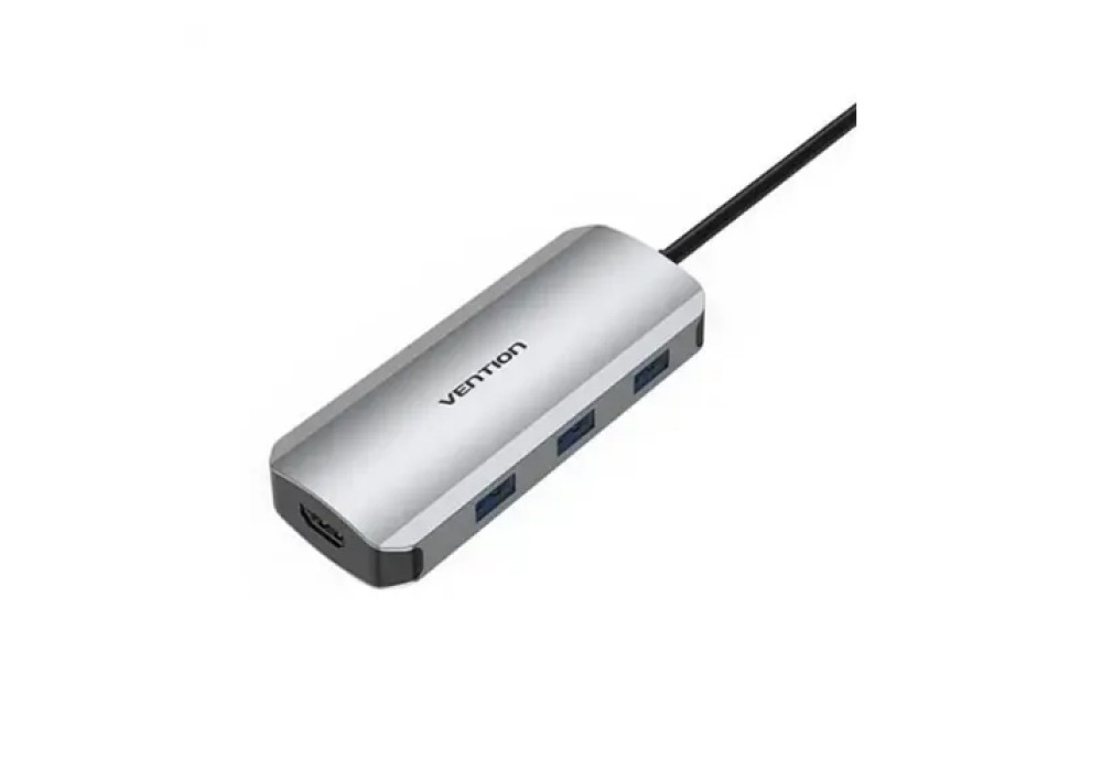 VENTION TOJHB USB-C to HDMI/USB 3.0x3/SD/TF/PD Docking Station