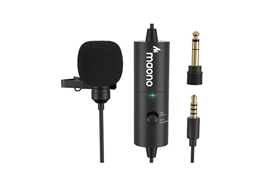 Maono AU-100R Rechargeable Omnidirectional Lapel Microphone