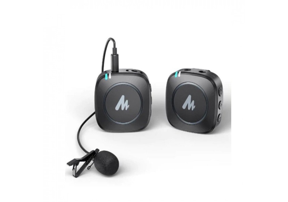 Maono WM820 Real-time Monitoring and Mute Wireless Lavalier Microphone