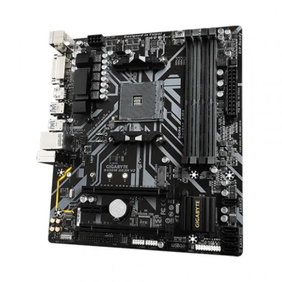 GIGABYTE B450M DS3H V2 Ultra Durable AMD Motherboard