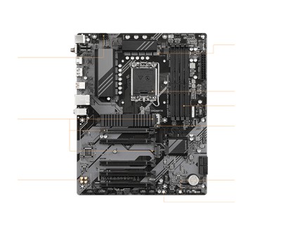 Gigabyte B760 DS3H DDR4 13th and 12th Gen ATX Motherboard