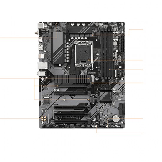 Gigabyte B760 DS3H DDR4 13th and 12th Gen ATX Motherboard