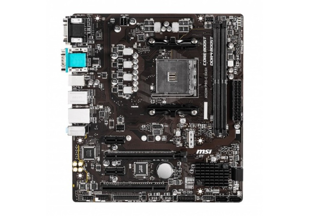 MSI A520M PRO-C DASH AMD AM4 Micro-ATX Motherboard