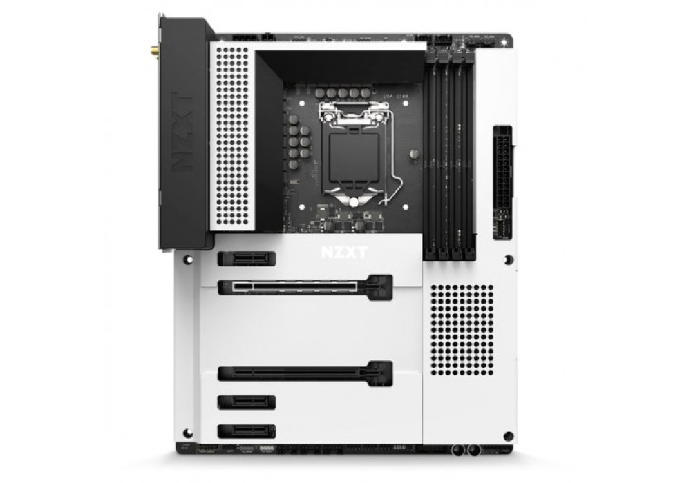 NZXT N7 Z590 Matte White Intel 11th and 10th Gen ATX Wi-Fi Gaming Motherboard