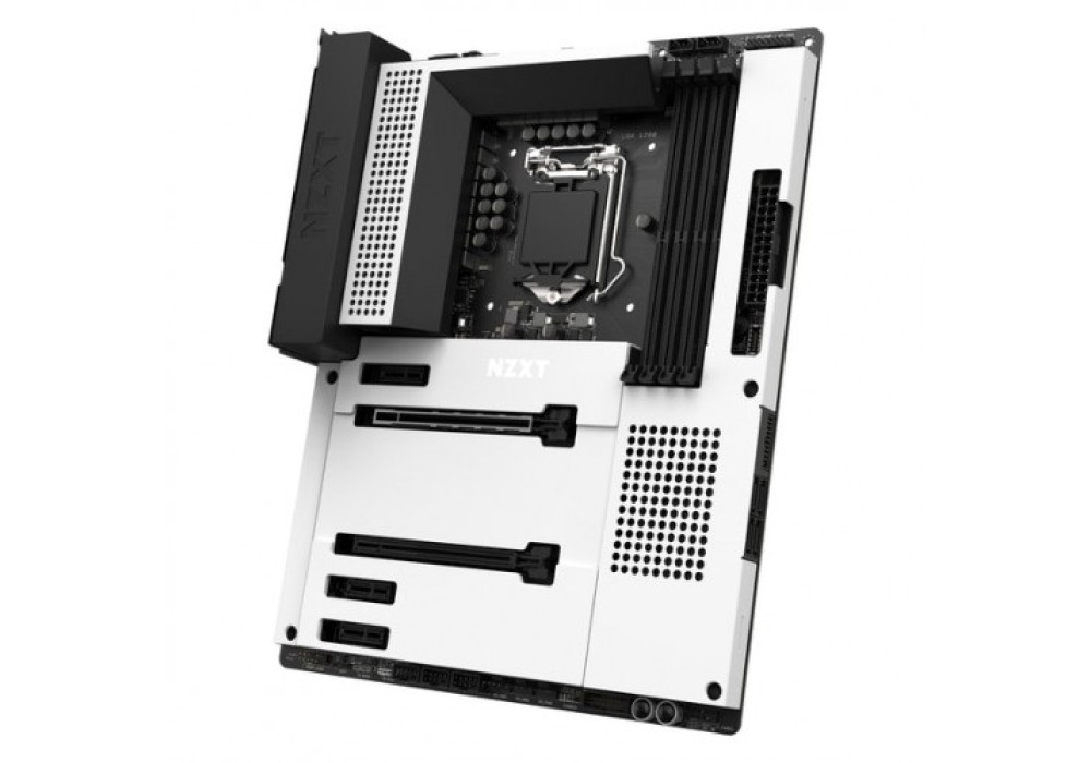 NZXT N7 Z590 Matte White Intel 11th and 10th Gen ATX Wi-Fi Gaming Motherboard