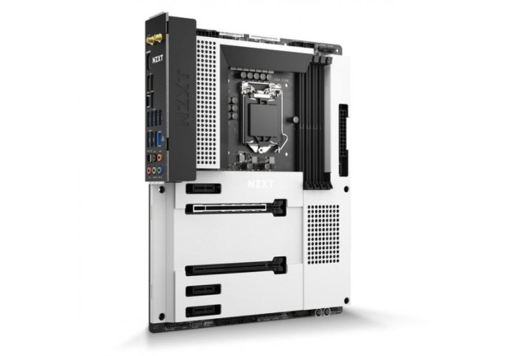 NZXT N7 Z590 Matte White Intel 11th and 10th Gen ATX Wi-Fi Gaming Motherboard