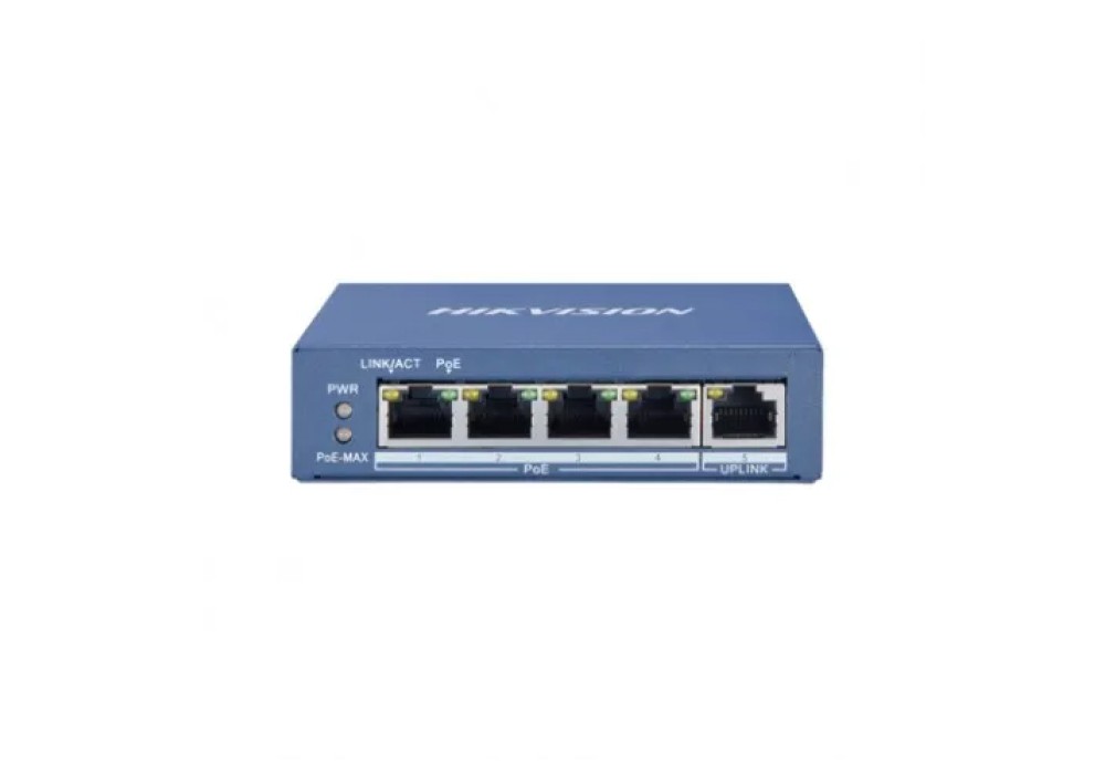 Hikvision DS-3E0505P-E-M Unmanaged 4 Port Gigabit POE Switch