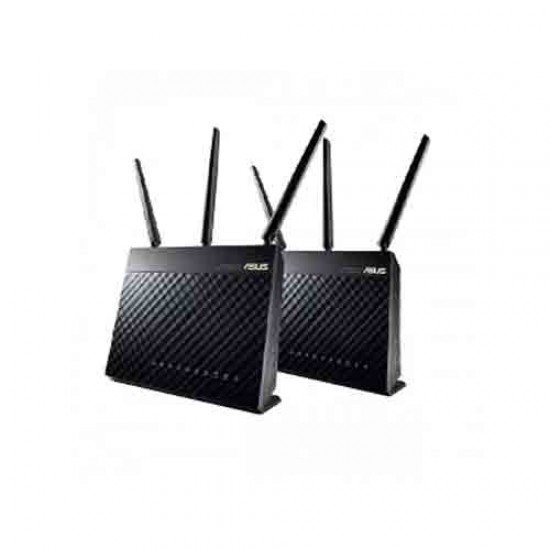 Asus RT-AC68U AC1900 Mbps 3G/4G & Gigabit Dual-Band Wi-Fi System (2-Pack)