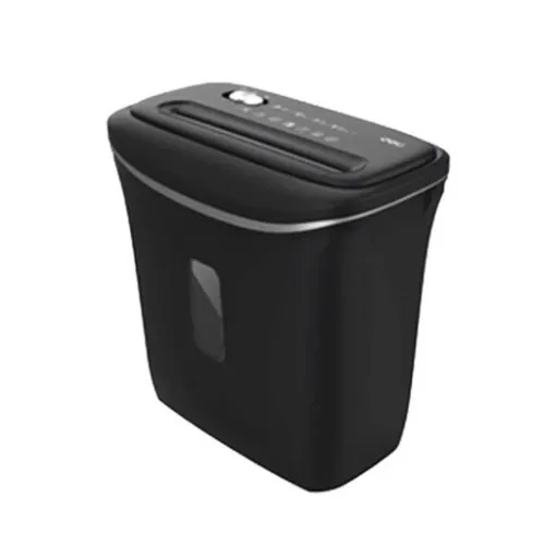 Deli E9945 6 Sheet Black Paper Shredder
