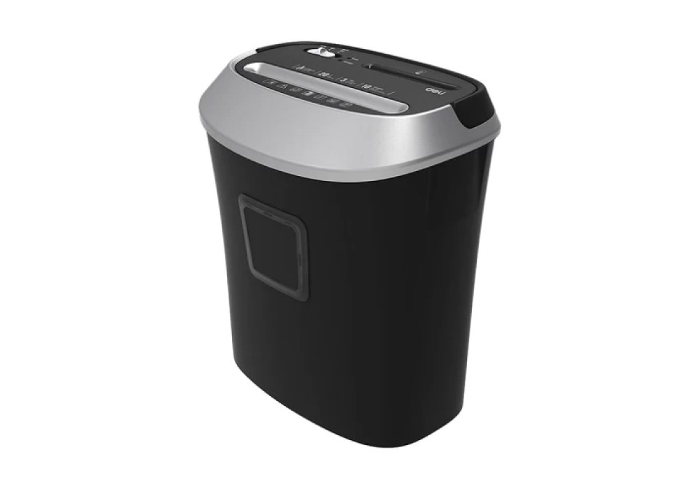 Deli E9948 10 Sheet/1CD Black Paper Shredder