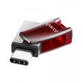 APACER 64GB AH180 USB 3.1 TYPE-C DUAL MOBILE FLASH DRIVE RED RP