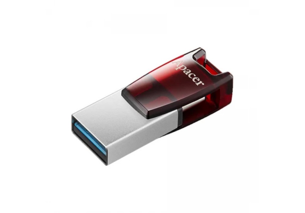 APACER 64GB AH180 USB 3.1 TYPE-C DUAL MOBILE FLASH DRIVE RED RP