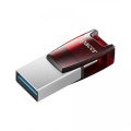 APACER 64GB AH180 USB 3.1 TYPE-C DUAL MOBILE FLASH DRIVE RED RP