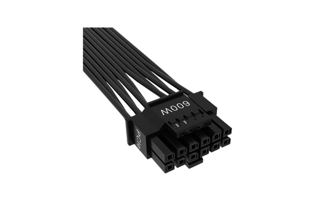 CORSAIR 600W PCIE 5.0 12VHPWR TYPE-4 PSU FLAT RIBBON POWER CABLE