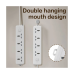 Deli CT704 2 Pin 4 Port 5 Meter White Power Strip