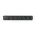 Deli CT705 2 Pin 6 Port 3 Meter Black Power Strip
